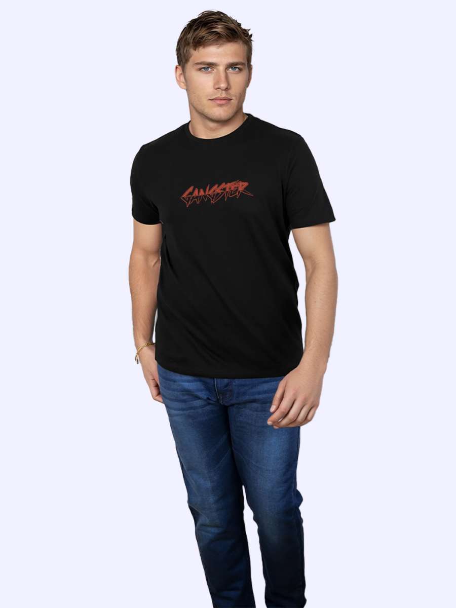 Gangster T-Shirt For Men - Half Sleeve - Image 4