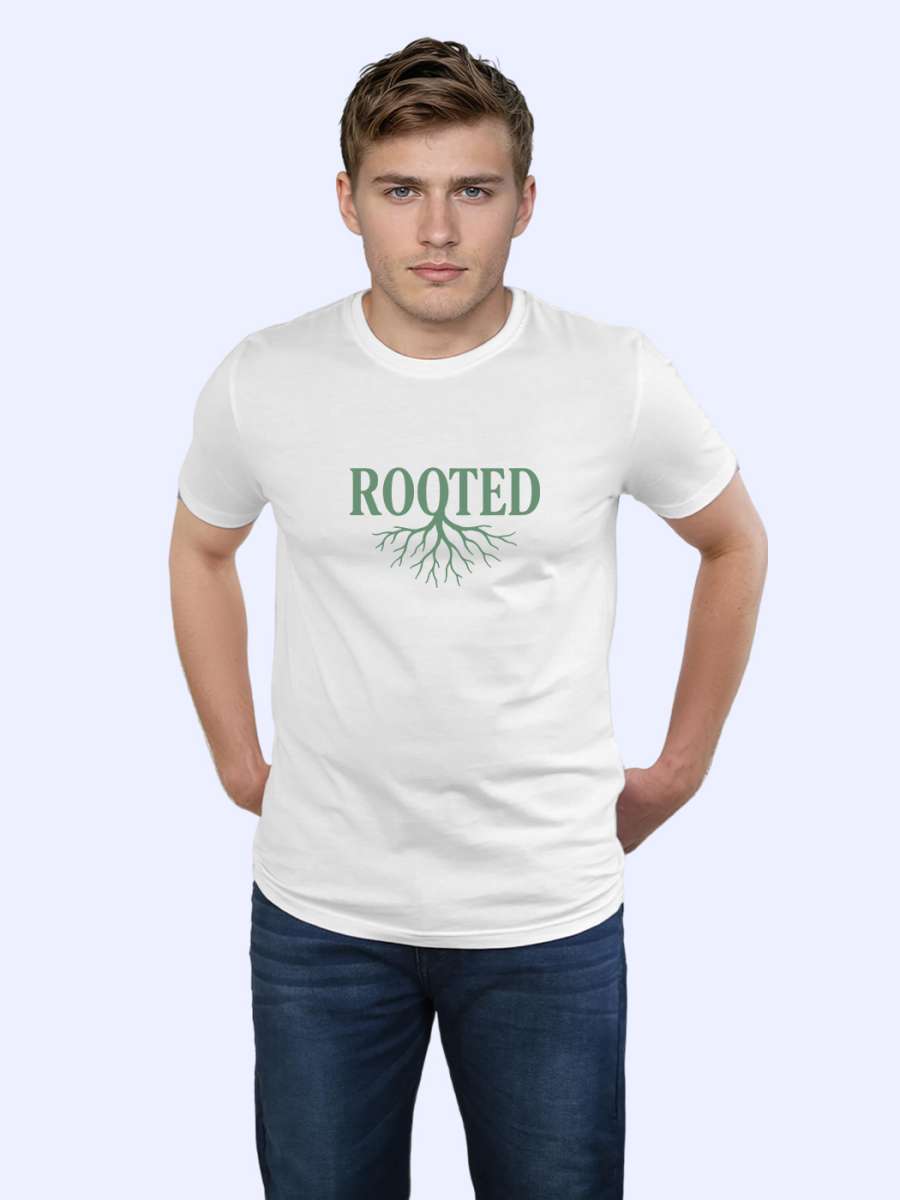 Rooted T-Shirt For Men - Half Sleeve - Image 3