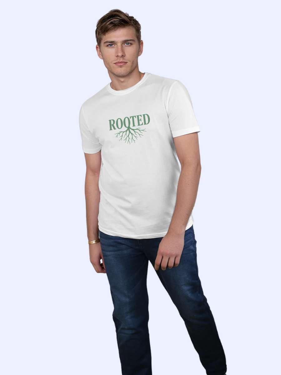 Rooted T-Shirt For Men - Half Sleeve - Image 4