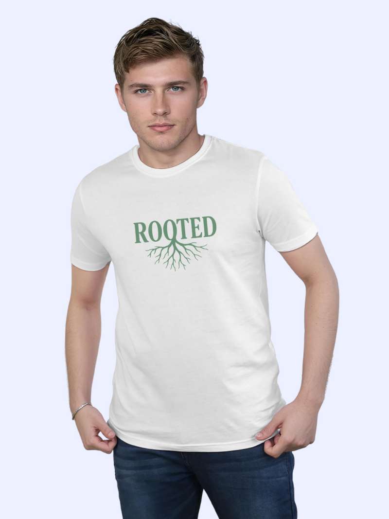 Rooted T-Shirt For Men - Half Sleeve