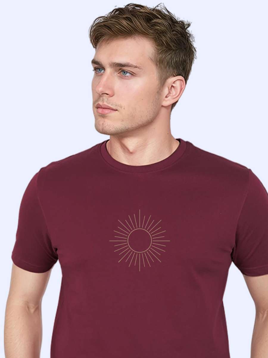 Sun T-Shirt For Men - Half Sleeve - Image 2
