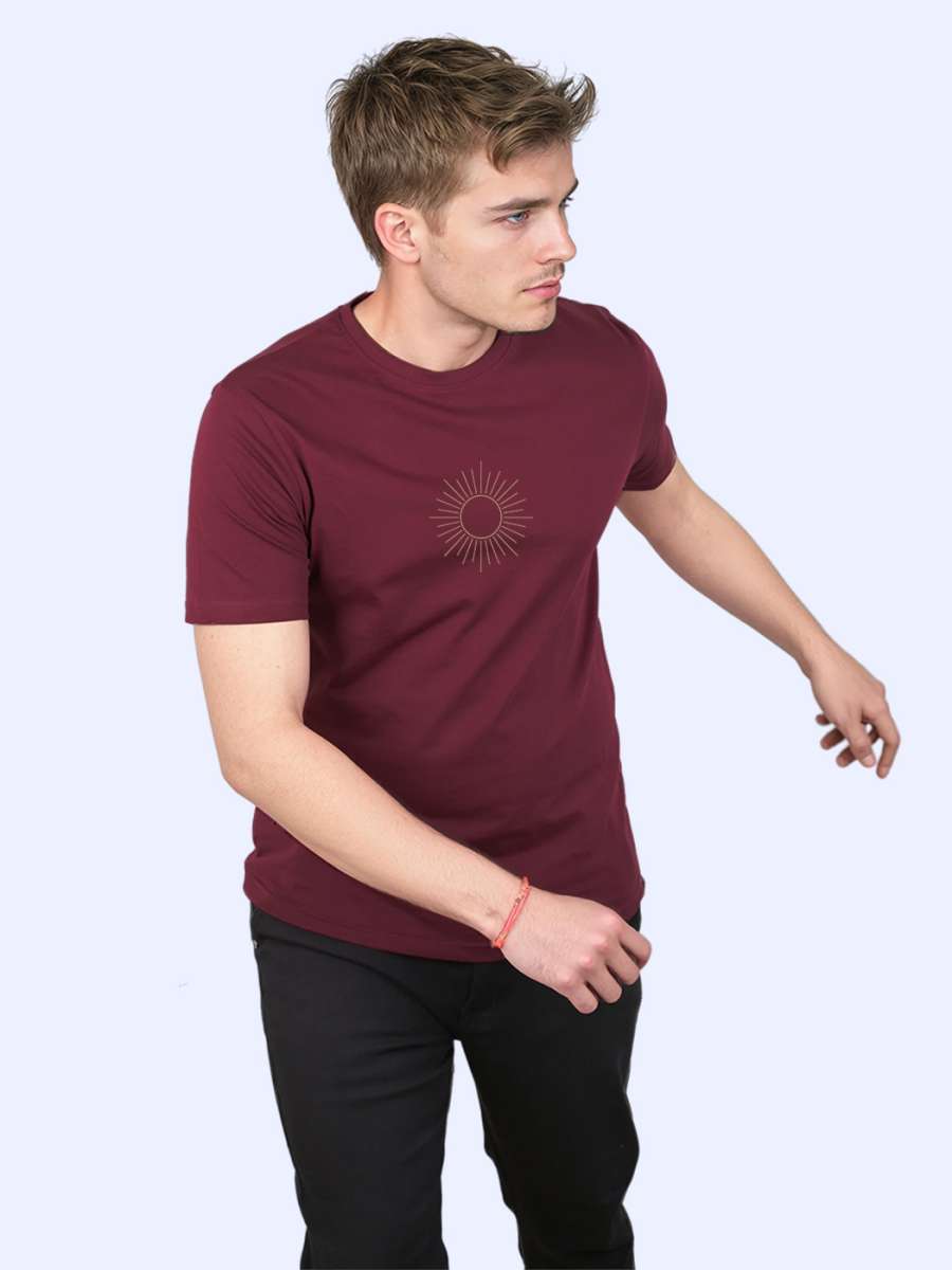 Sun T-Shirt For Men - Half Sleeve - Image 3