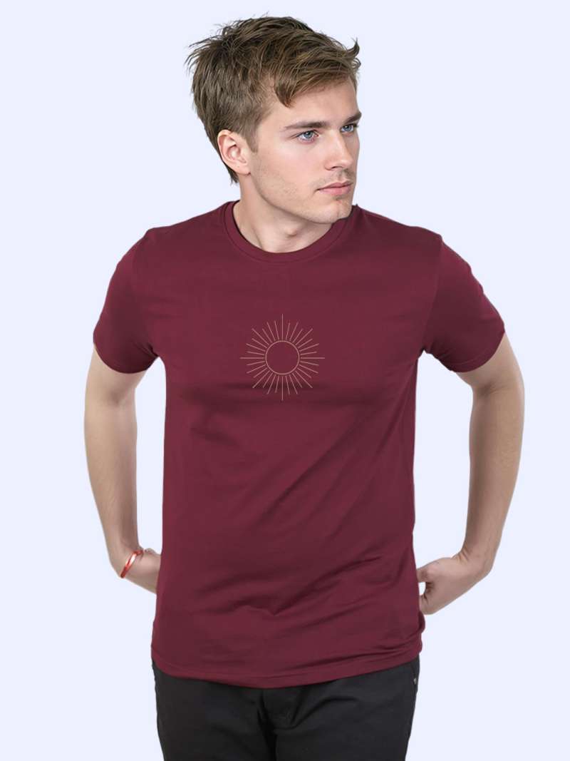 Sun T-Shirt For Men - Half Sleeve