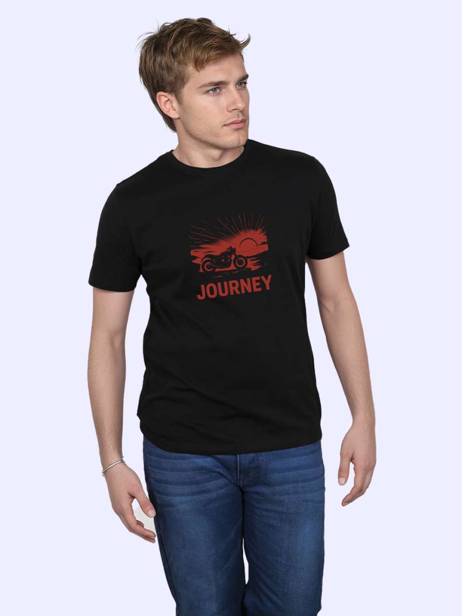 Journey T-Shirt For Men - Half Sleeve - Image 3