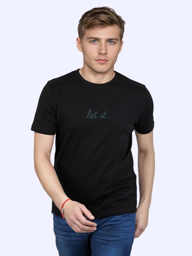 Let It T-Shirt For Men - Half Sleeve