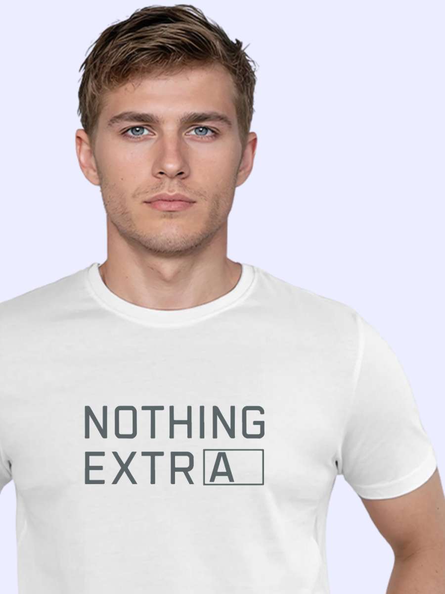 Nothing Extra T-Shirt For Men - Half Sleeve - Image 2