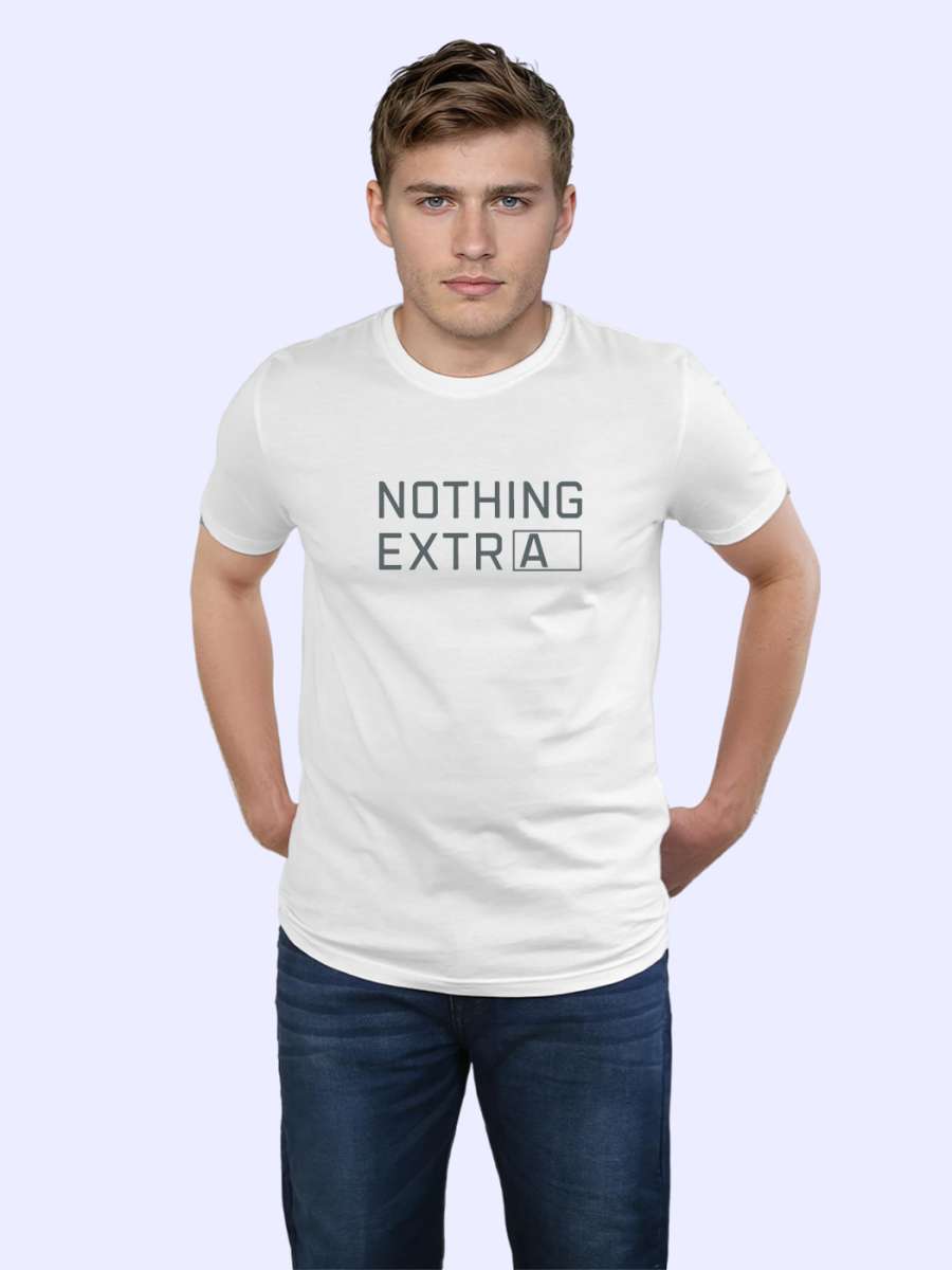 Nothing Extra T-Shirt For Men - Half Sleeve - Image 3