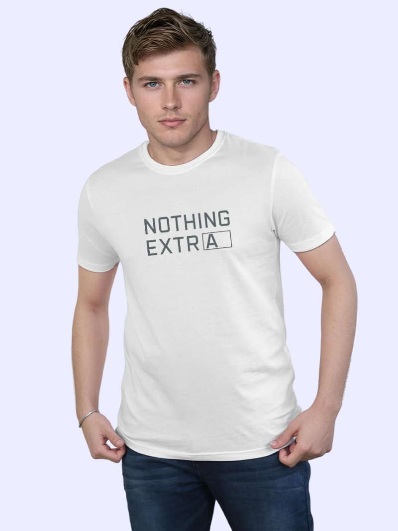 Nothing Extra T-Shirt For Men - Half Sleeve