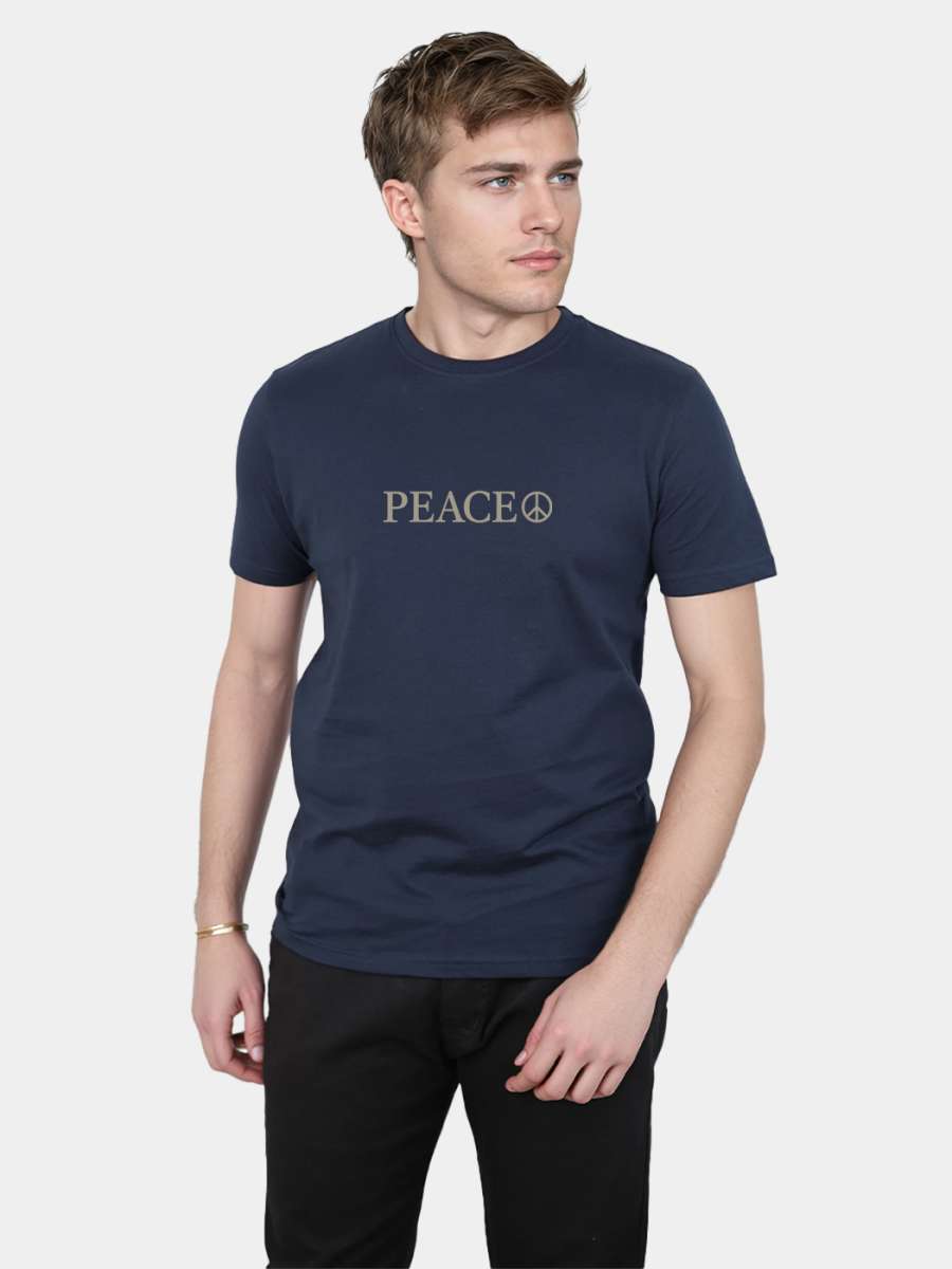 Peace T-Shirt For Men - Half Sleeve - Image 3