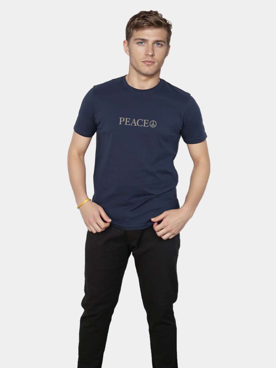 Peace T-Shirt For Men - Half Sleeve - Image 4