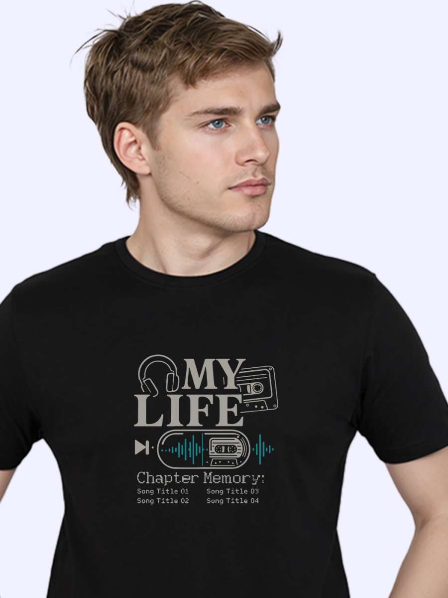 Music T-Shirt For Men - Half Sleeve - Image 2