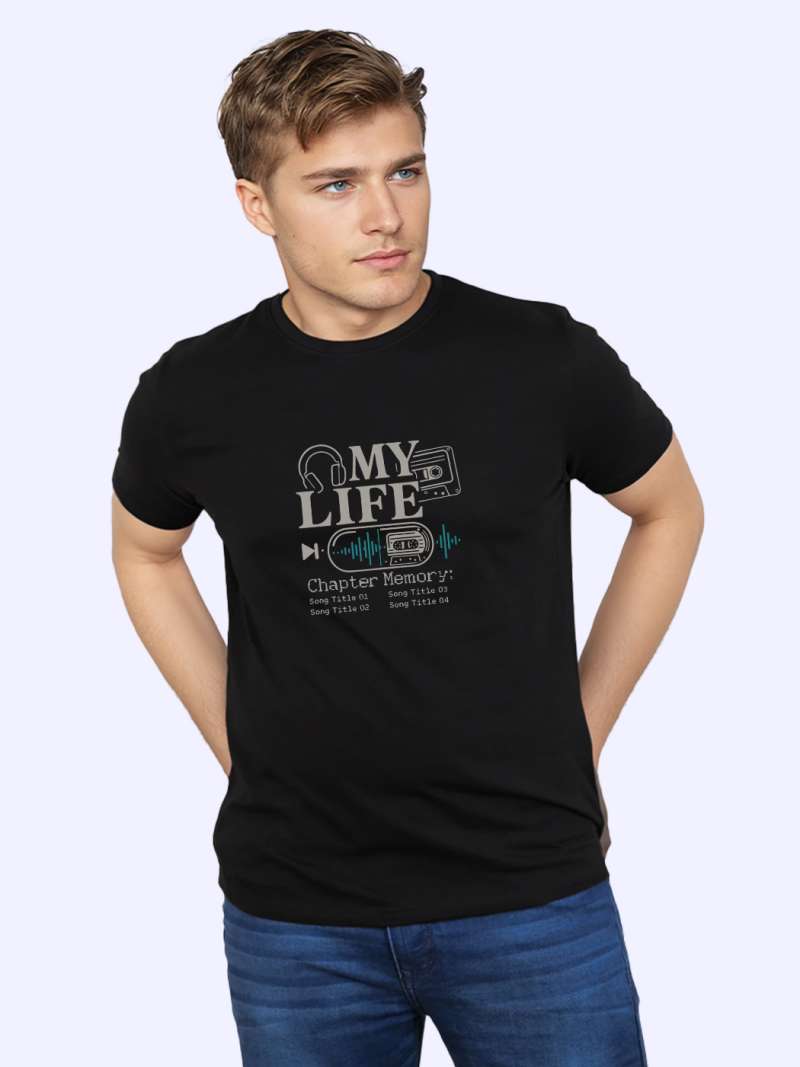 Music T-Shirt For Men - Half Sleeve