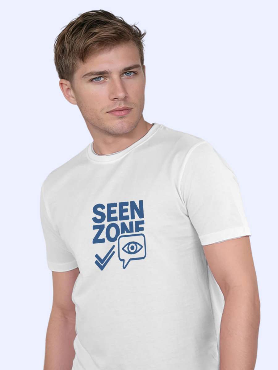 Seen Zone T-Shirt For Men - Half Sleeve - Image 3