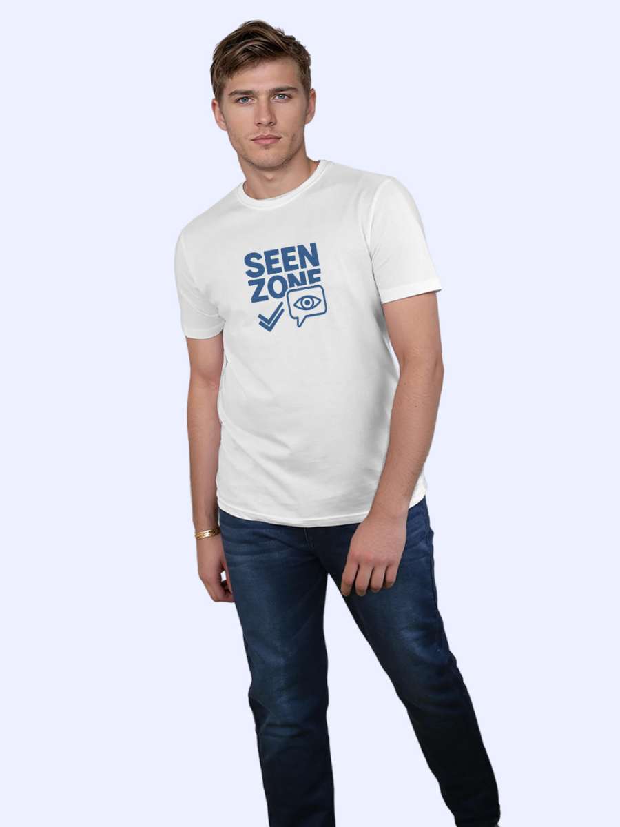 Seen Zone T-Shirt For Men - Half Sleeve - Image 4