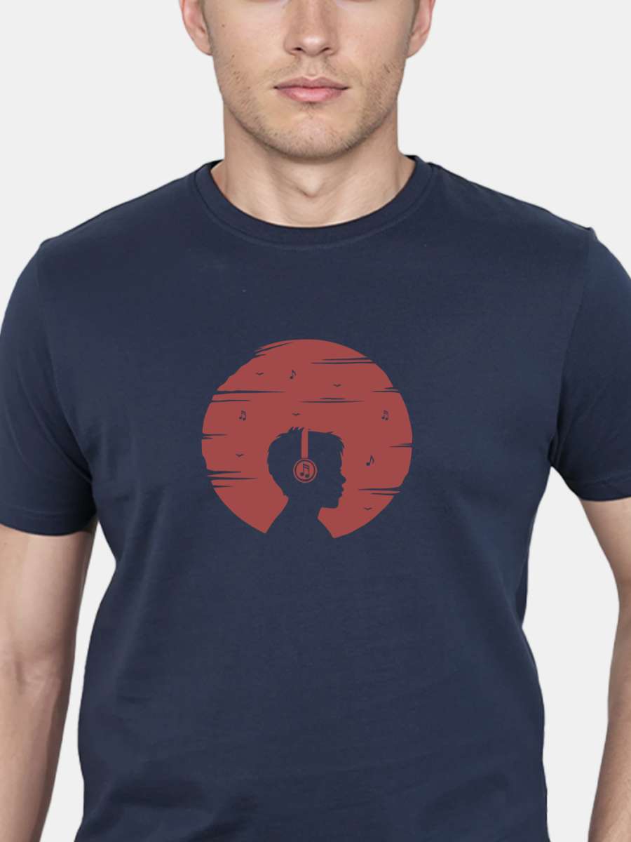 Melody Horizon T-Shirt For Men - Half Sleeve - Image 3