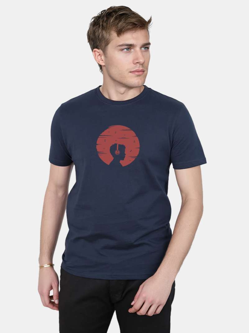 Melody Horizon T-Shirt For Men - Half Sleeve