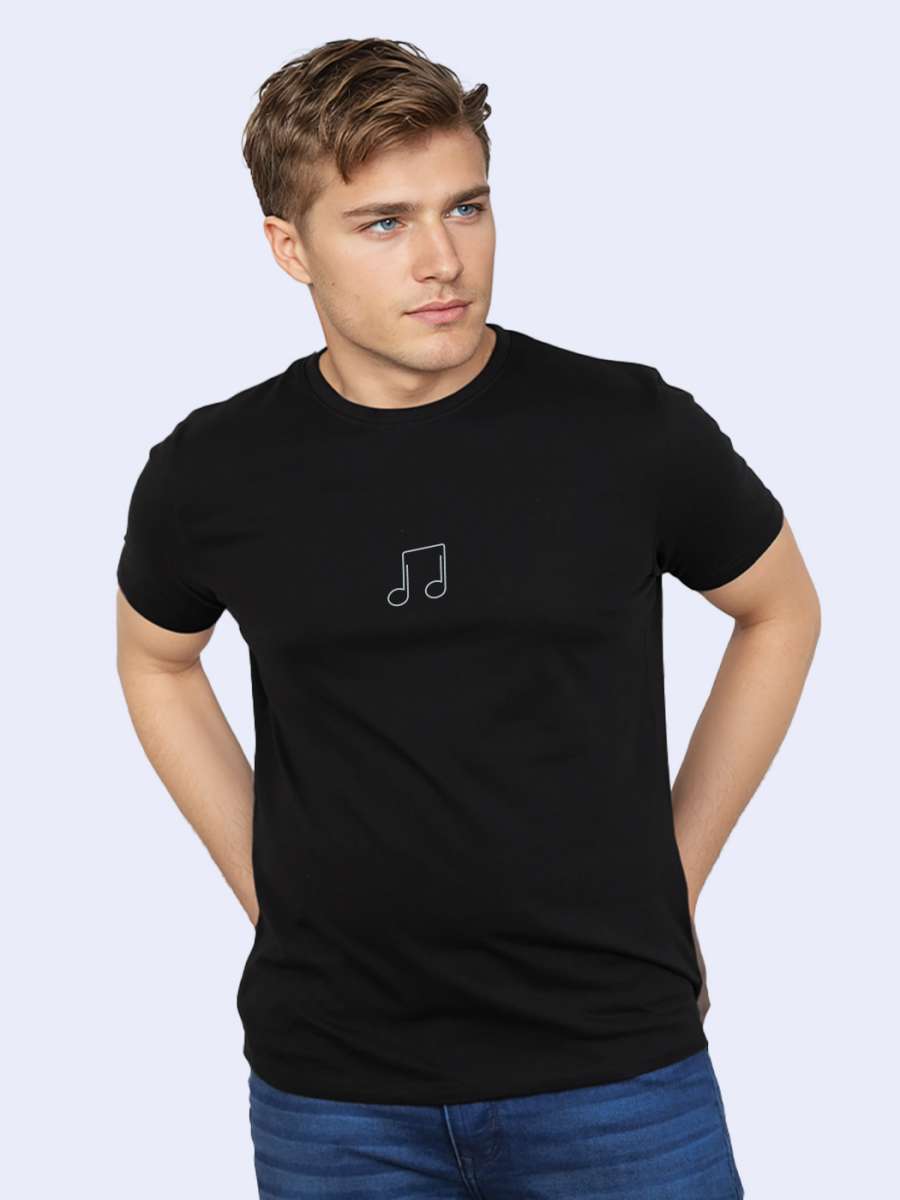 Musical Note T-Shirt For Men - Half Sleeve
