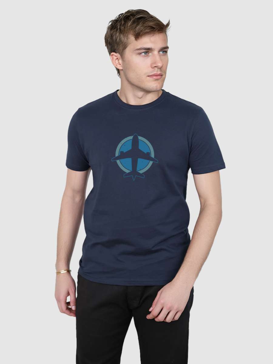 Flight Mode T-Shirt For Men - Half Sleeve