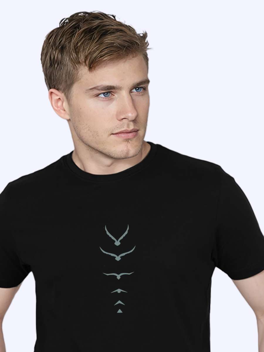 Wings T-Shirt For Men - Half Sleeve - Image 2