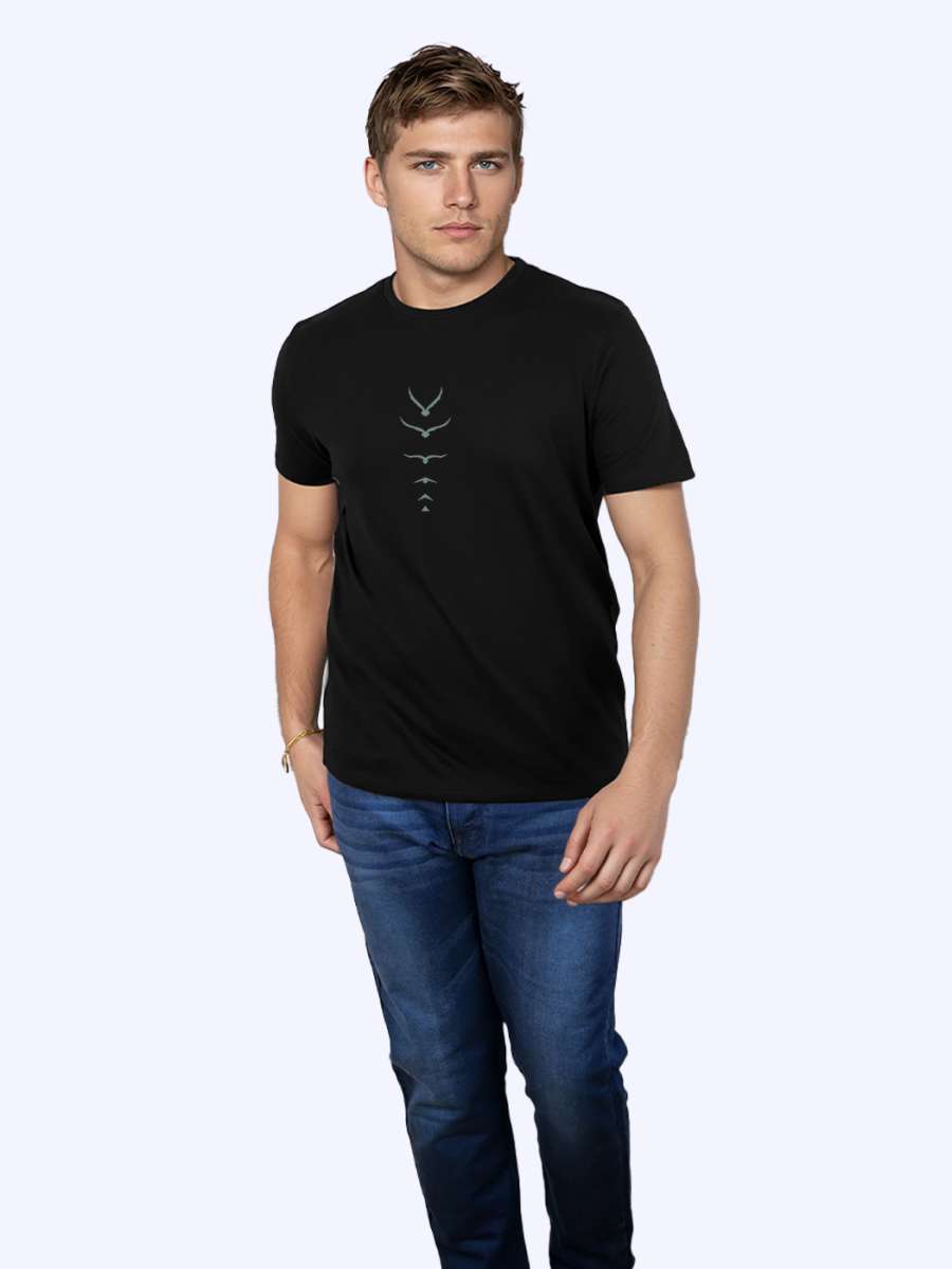 Wings T-Shirt For Men - Half Sleeve - Image 4