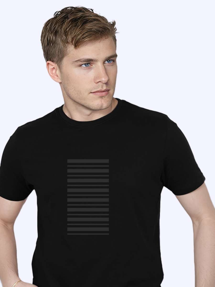 Stripes T-Shirt For Men - Half Sleeve - Image 2