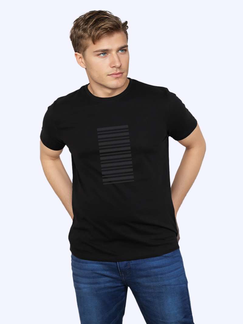 Stripes T-Shirt For Men - Half Sleeve