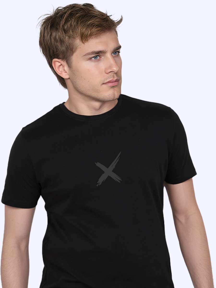 X Cross T-Shirt For Men - Half Sleeve - Image 2