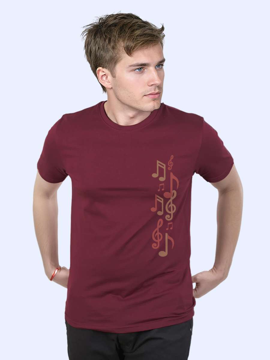 Musical T-Shirt For Men - Half Sleeve - Image 2