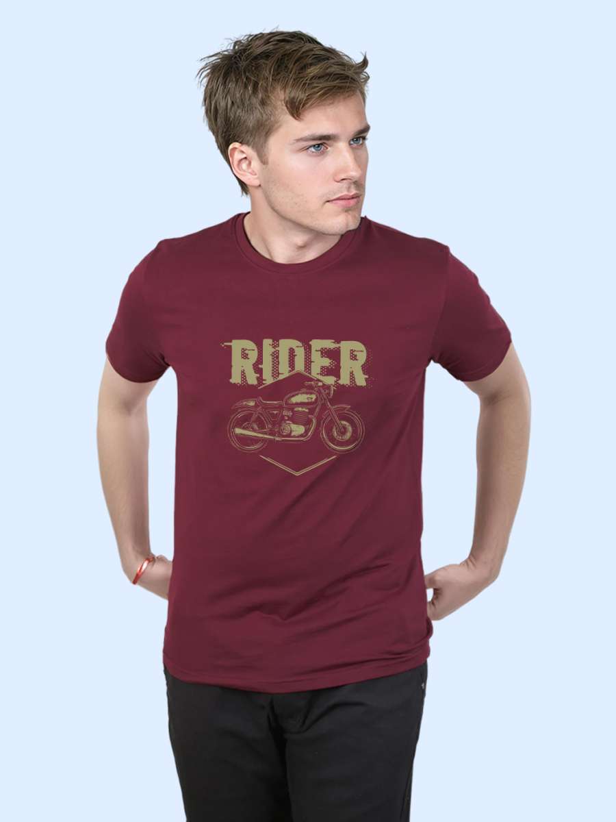 Rider T-Shirt For Men - Half Sleeve