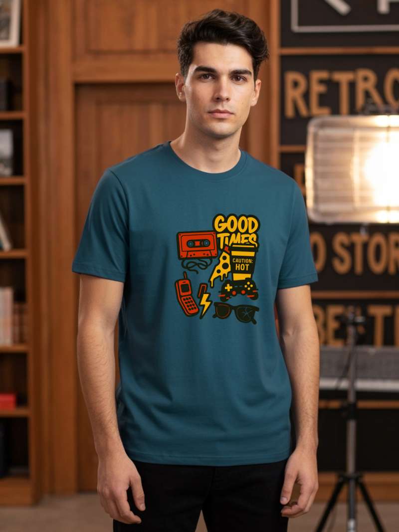 Good Times T-Shirt For Men - Half Sleeve