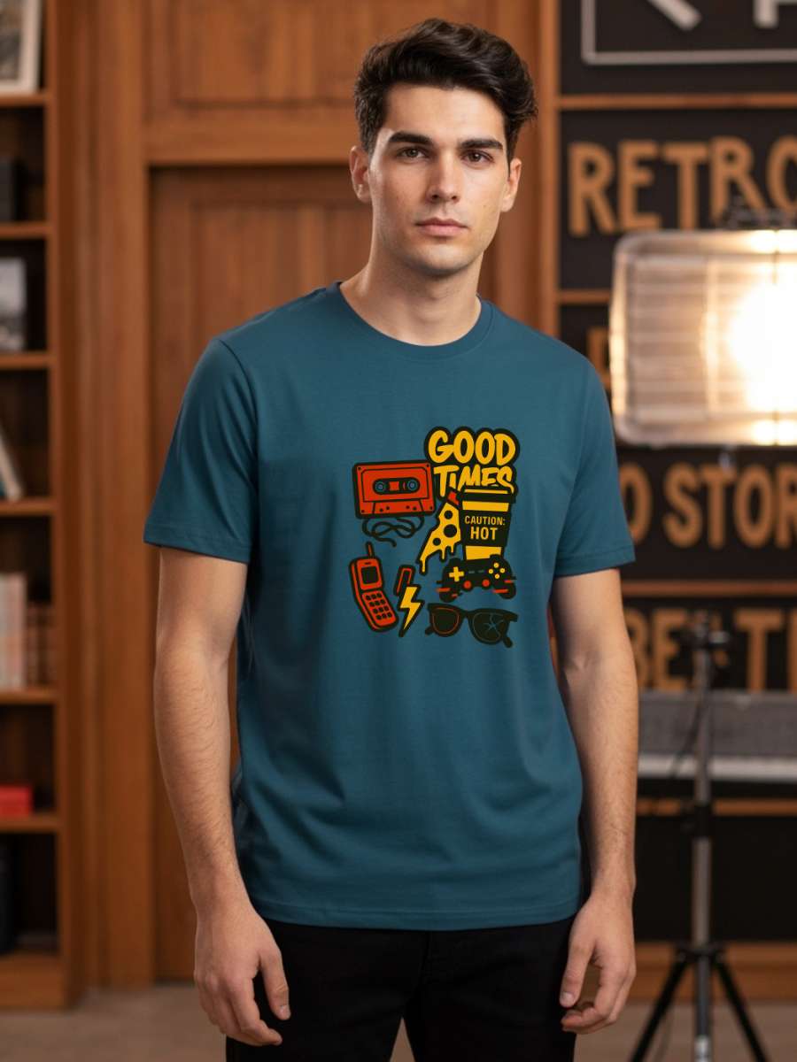 Good Times T-Shirt For Men - Half Sleeve