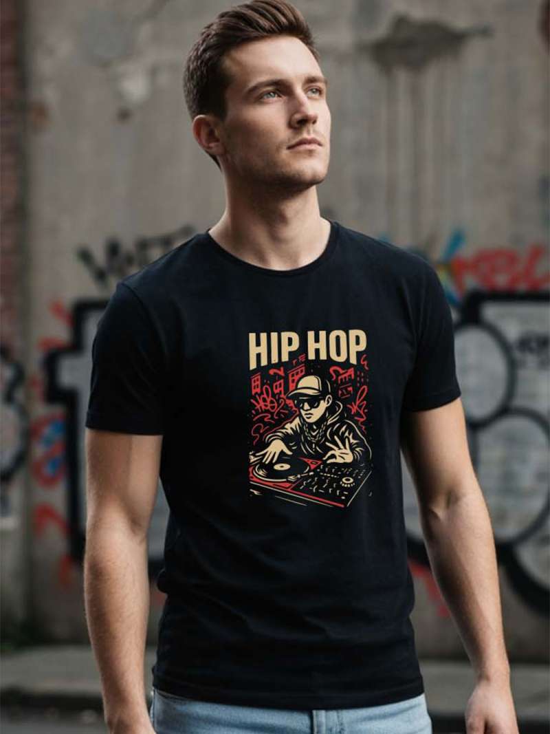 Hip Hop T-Shirt For Men - Half Sleeve