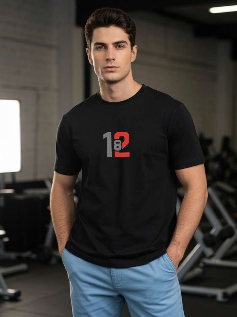 12 Counts T-Shirt For Men - Half Sleeve