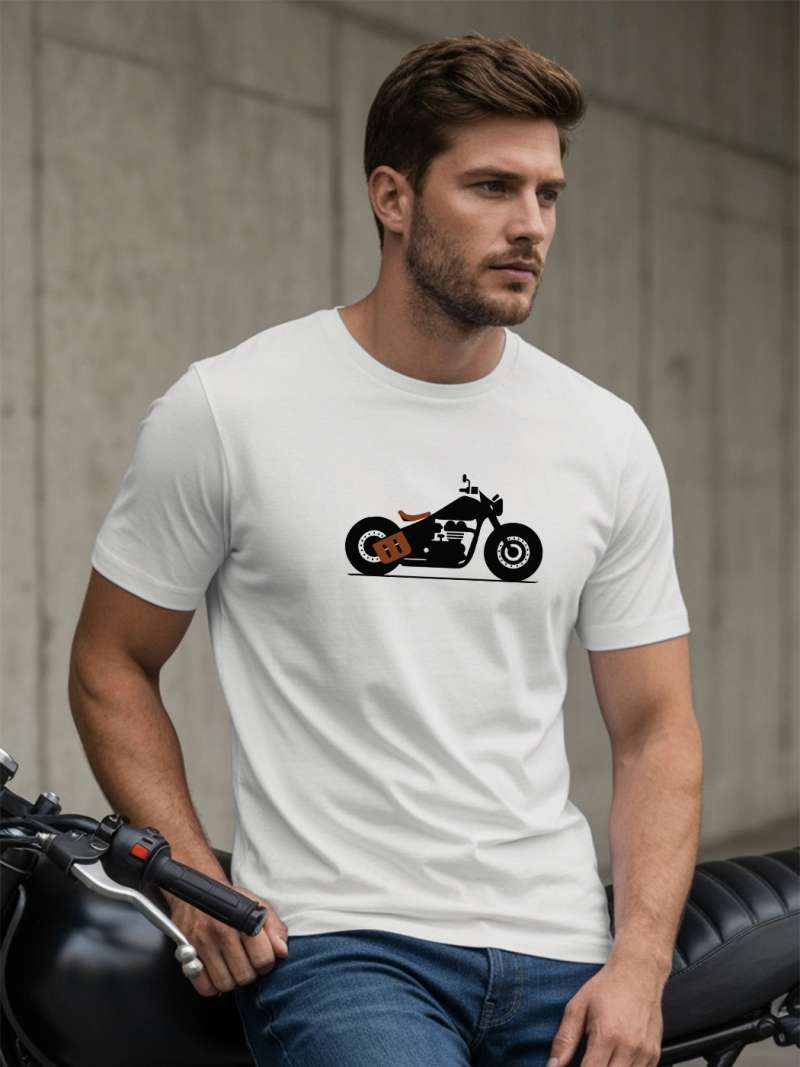 Bike T-Shirt For Men - Half Sleeve