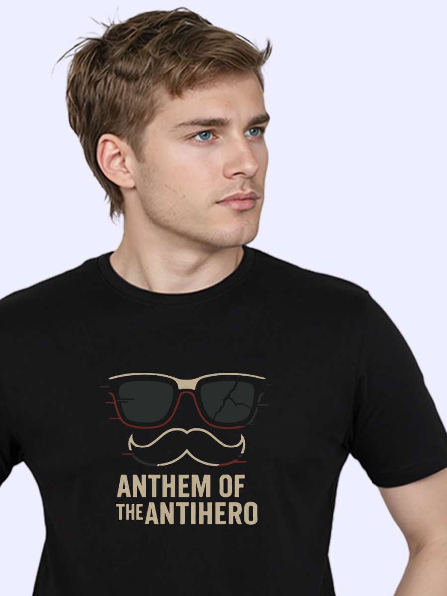 Anthem Of The Antihero T-Shirt For Men - Half Sleeve - Image 2