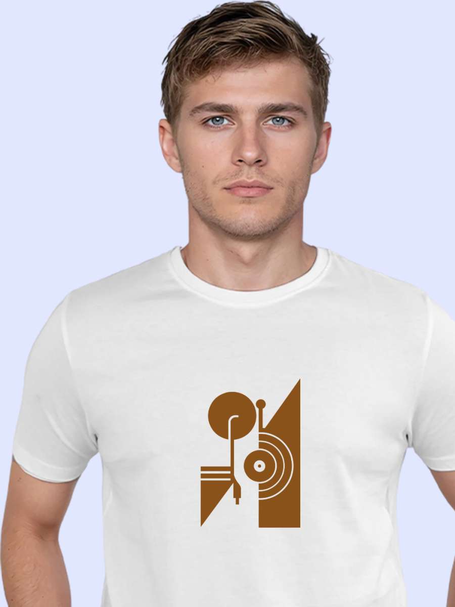 Retro Music T-Shirt For Men - Half Sleeve - Image 2