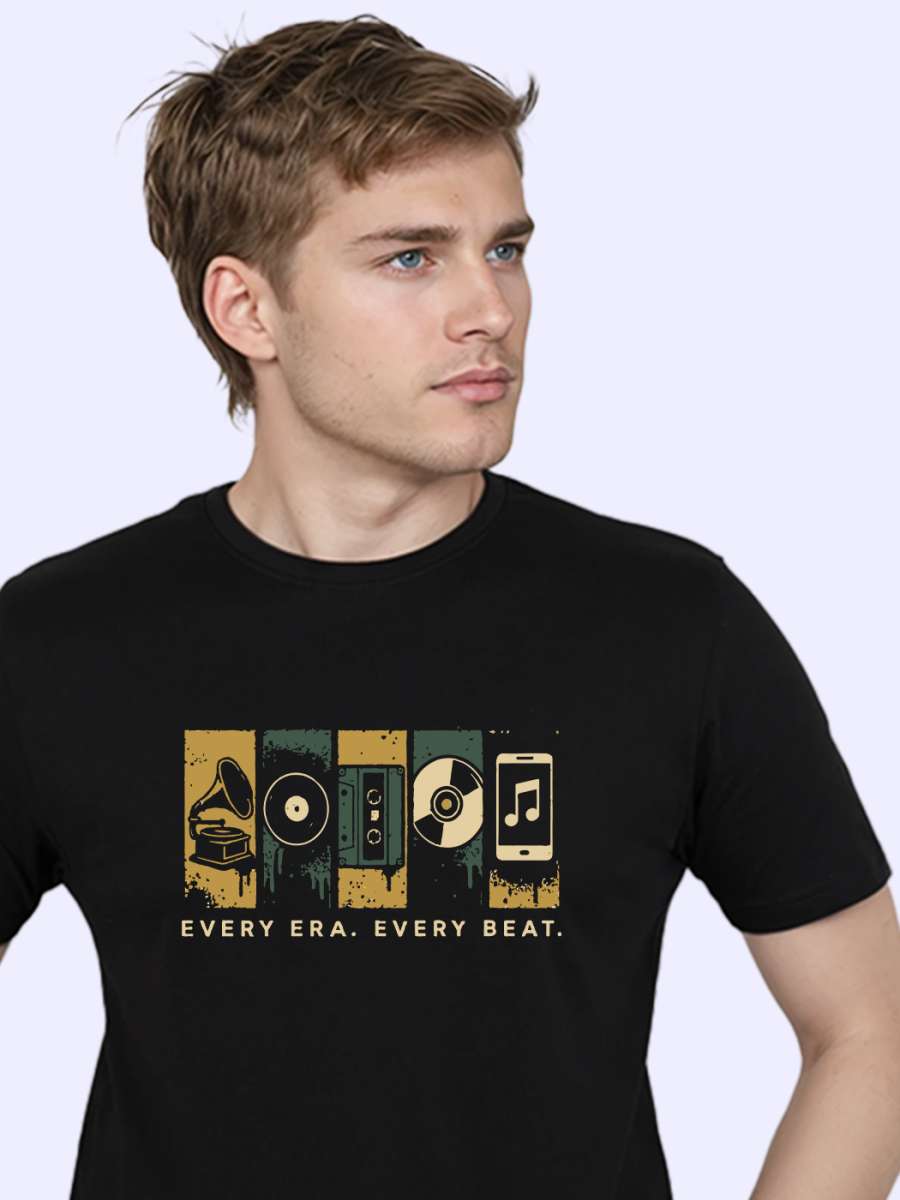 Every Era Every Beat T-Shirt For Men - Half Sleeve - Image 2