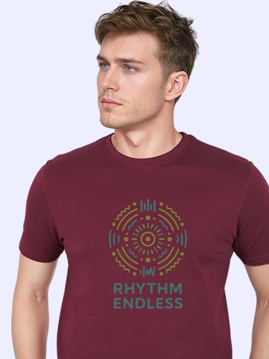 Rhythm Endless T-Shirt For Men - Half Sleeve - Image 2