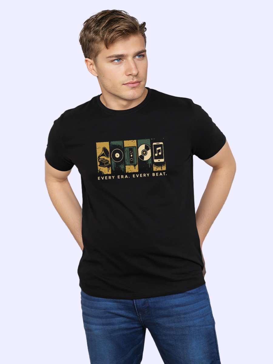 Every Era Every Beat T-Shirt For Men - Half Sleeve - Image 3