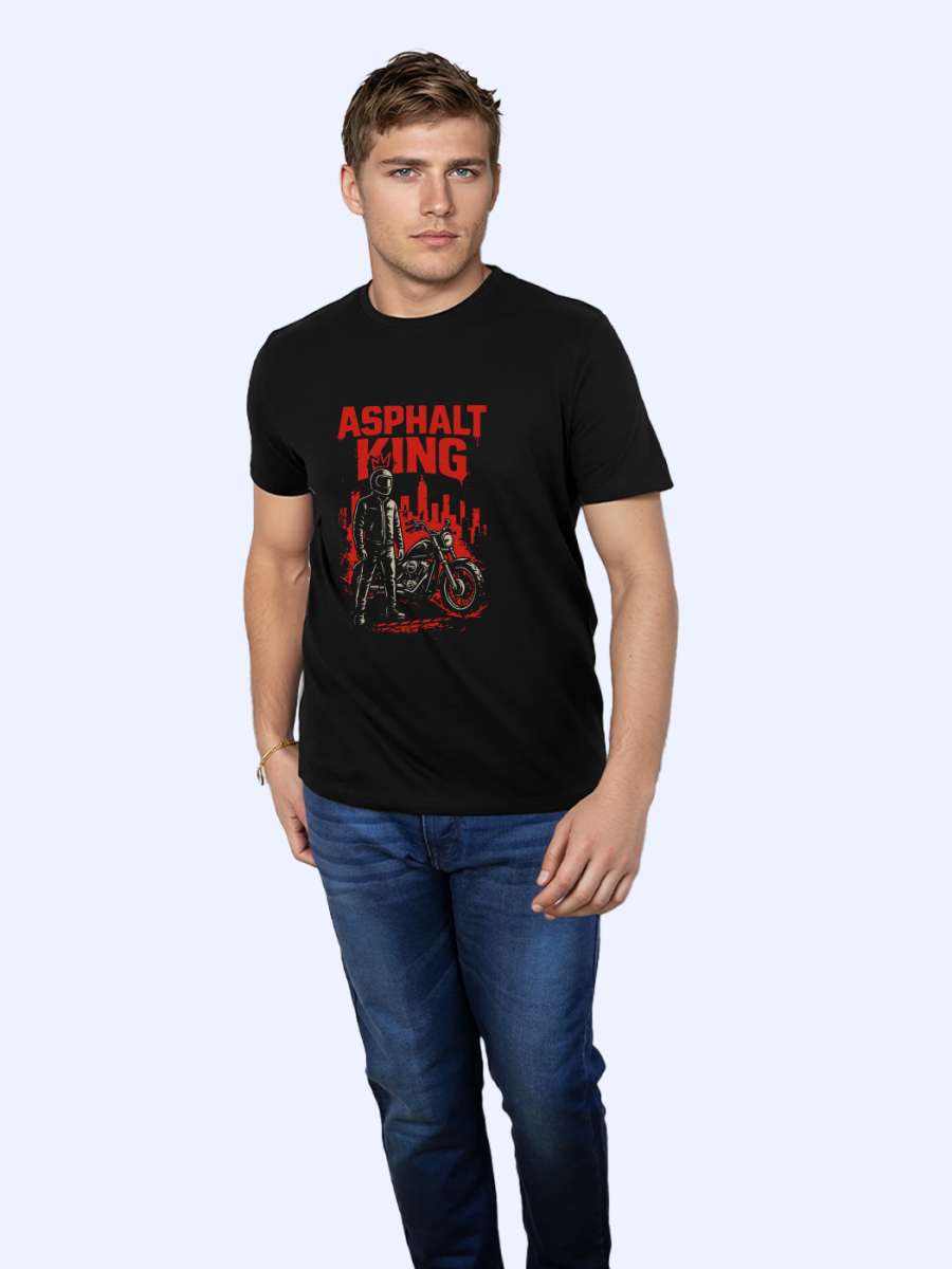 Asphalt King T-Shirt For Men - Half Sleeve - Image 3