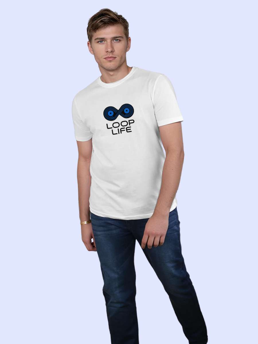 Loop Life T-Shirt For Men - Half Sleeve - Image 4