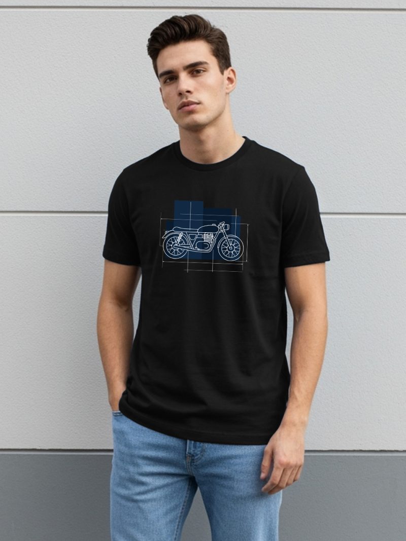 Bike T-Shirt For Men - Half Sleeve
