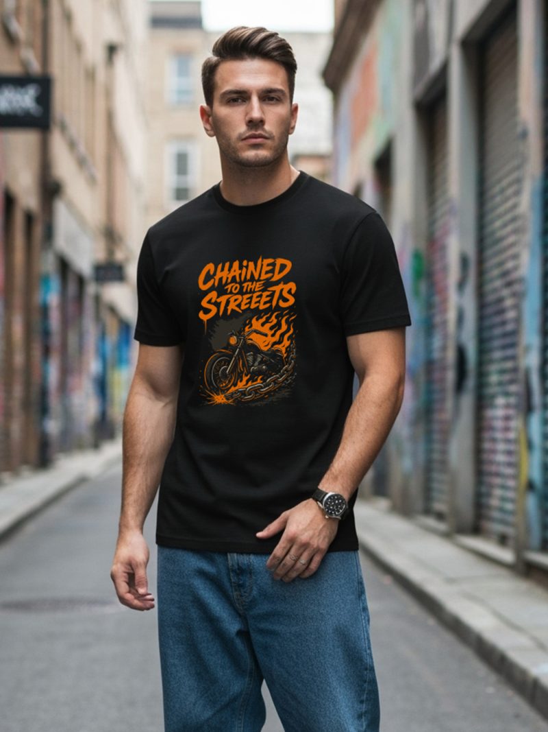 Chained To The Streets T-Shirt For Men - Half Sleeve