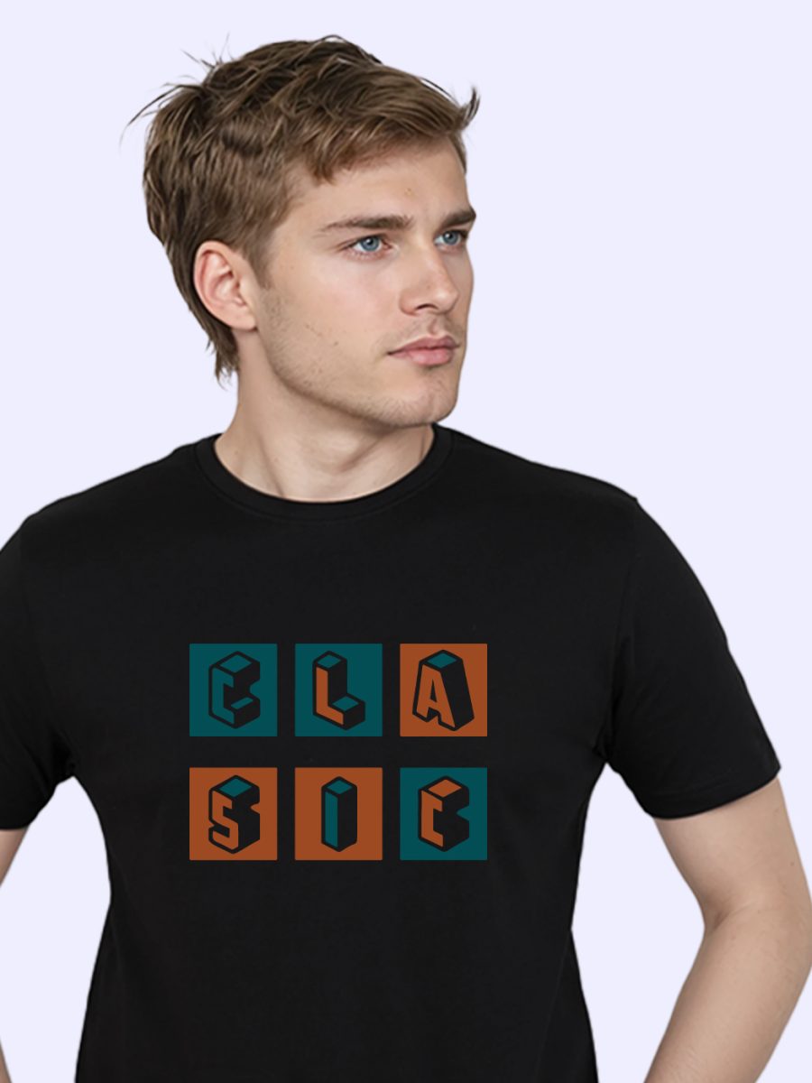 Clasic T-Shirt For Men - Half Sleeve - Image 2