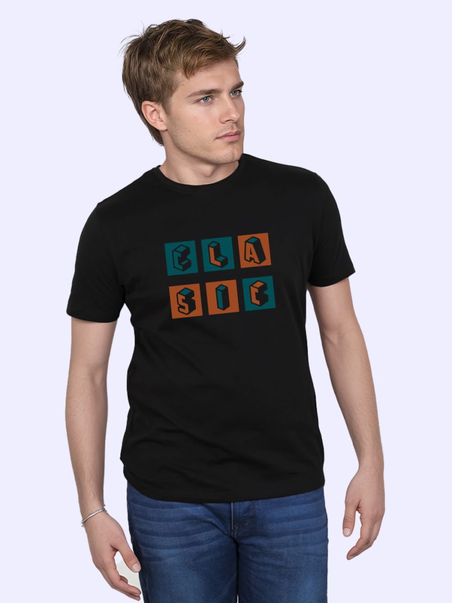 Clasic T-Shirt For Men - Half Sleeve - Image 3