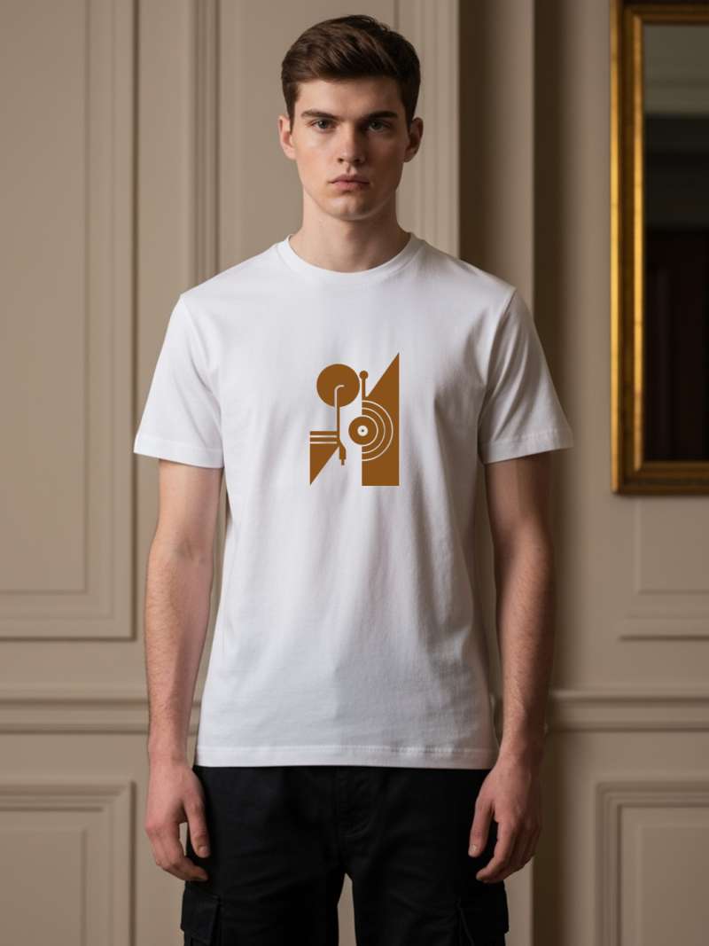Retro Music T-Shirt For Men - Half Sleeve