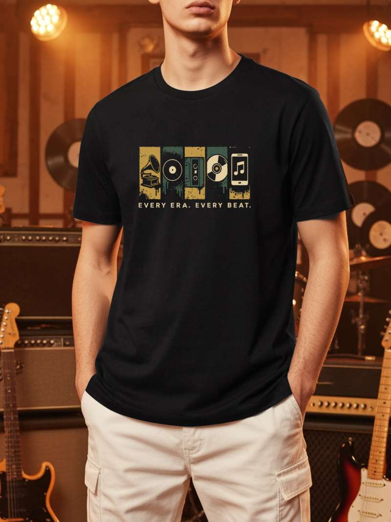 Every Era Every Beat T-Shirt For Men - Half Sleeve