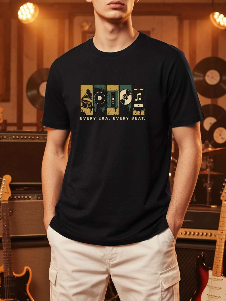 Every Era Every Beat T-Shirt For Men - Half Sleeve
