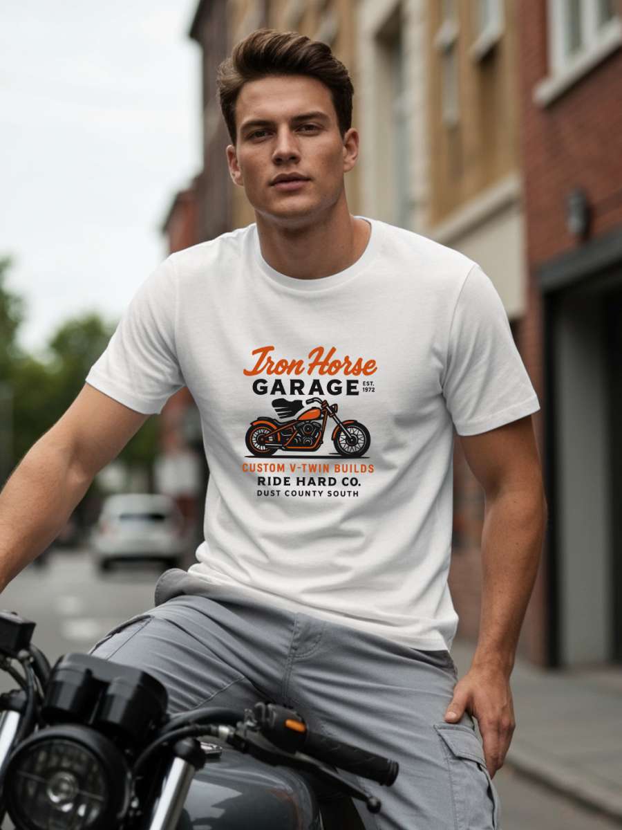 Iron Horse T-Shirt For Men - Half Sleeve