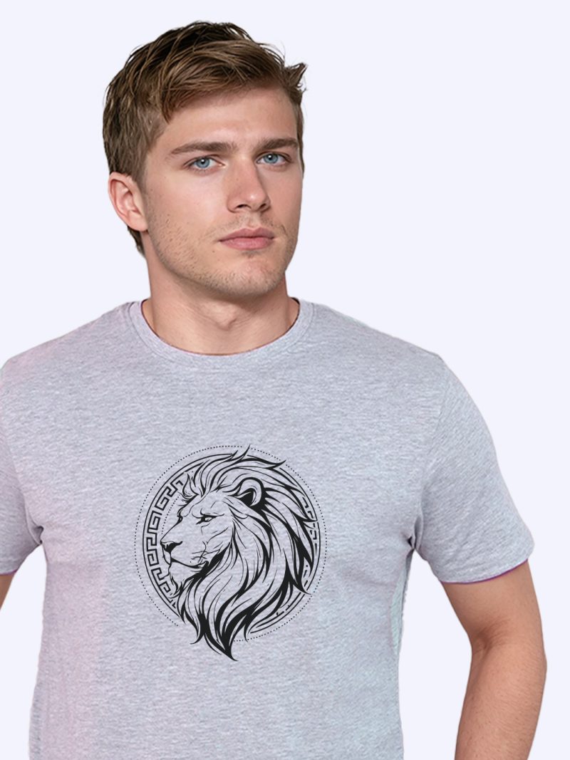 Lion T-Shirt For Men - Half Sleeve